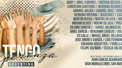 La canción “Tengo Esperanza” tendrá su versión argentina
