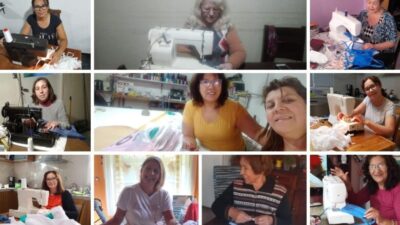 Costureras que bendicen: iglesia de Neuquén formó un equipo que asiste a hospitales