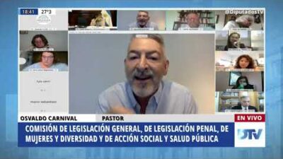 OSVALDO CARNIVAL EXPUSO EN DIPUTADOS EN EL DEBATE POR LA LEGALIZACIÓN DEL ABORTO