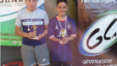 Ganadores de la primera edición del «Fútbol tenis»