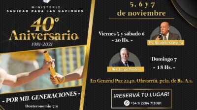 La iglesia «Sanidad para la Naciones» celebra su 40° aniversario
