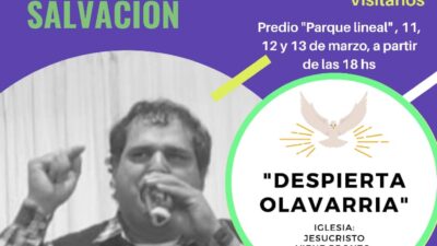 La iglesia «Jesucristo viene pronto» estará compartiendo tres noches de «milagro, liberación y salvación»