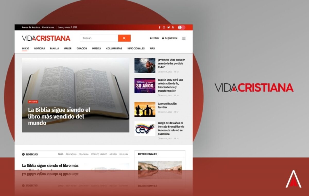 DE LA MANO DE CASA CREACIÓN, REAPARECE LA WEB DE VIDA CRISTIANA